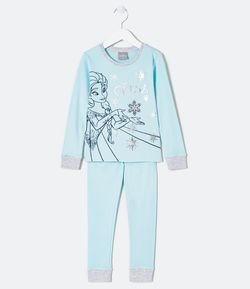 Pijama Infantil Longo Frozen  - Tam 2 a 10 anos