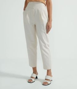 Pantalones Satrería con Espalda Elástica y Botones Forrados