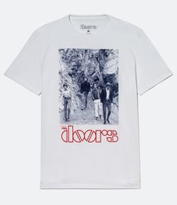 Camiseta Comfort Manga Curta com Estampa The Doors