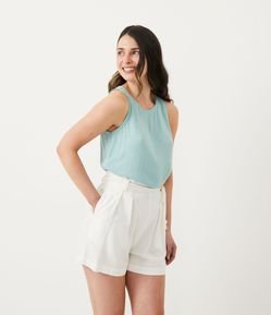 Blusa Regata em Viscose Texturizada