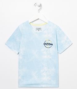 Camiseta Infantil Tie Dye California - Tam 5 a 14 anos