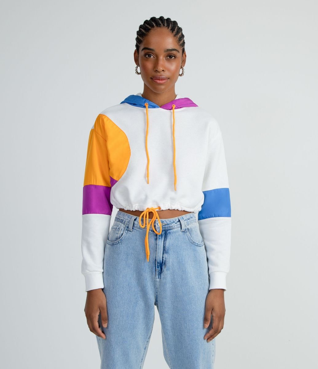 champion uo colorblock moletom com capuz