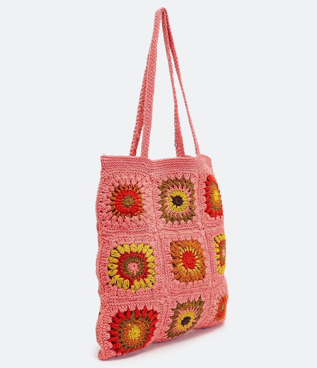 floral crochet bolsa