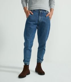 Calça Balloon Jeans com Bolsos