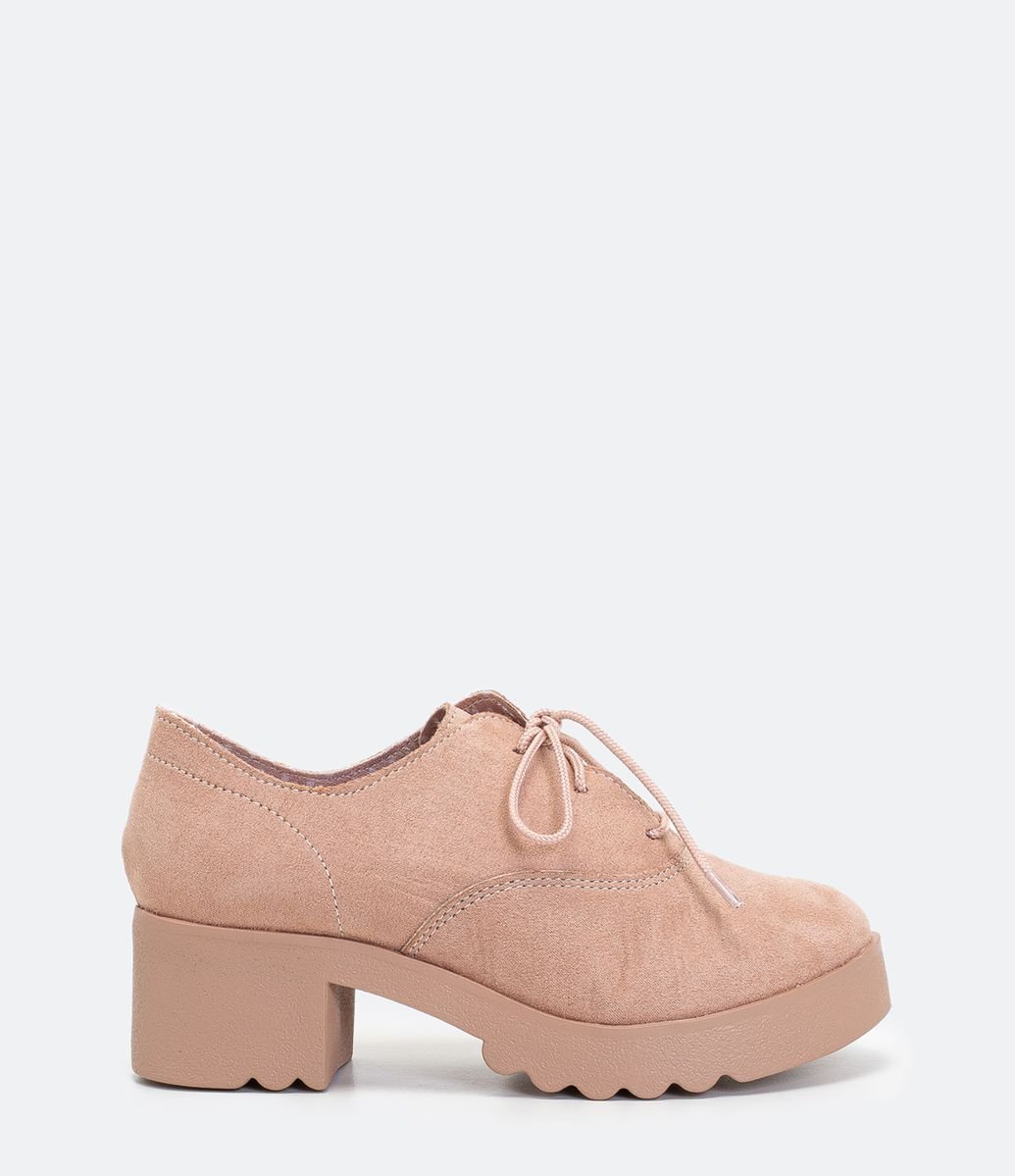Sapato Infantil Oxford em Fake Suede - Tam 29 ao 36 Bege
