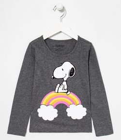 Blusa Infantil Snoopy - Tam  5 a 14 anos