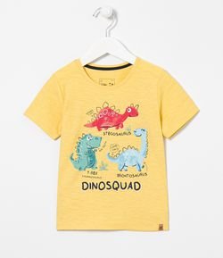 Camiseta Infantil Dino Squad - Tam 1 a 5 anos