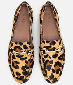 MOCASSIM COURO ANIMAL PRINT - 37