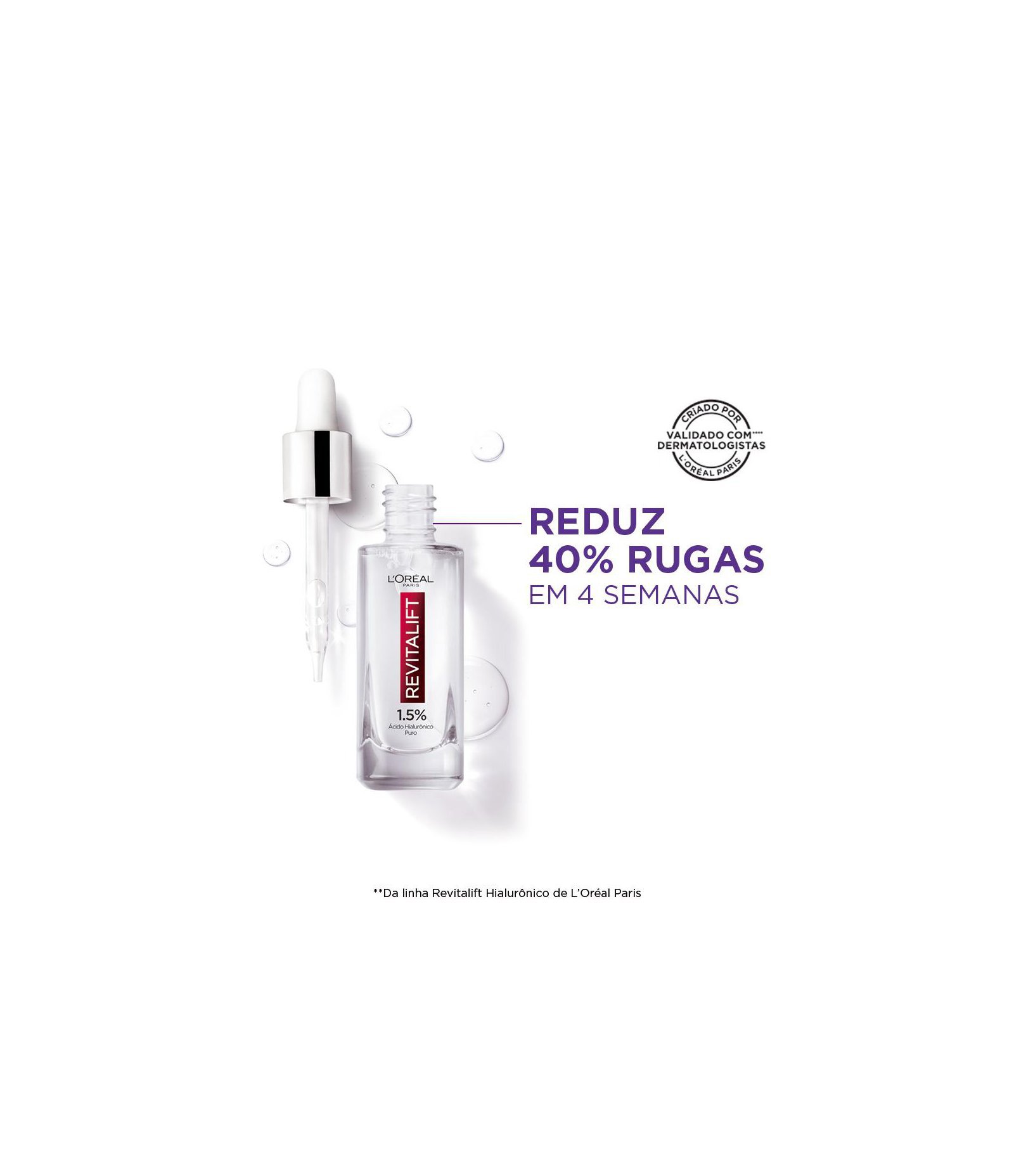 Serum Facial Preenchedor Hialurônico Revitalift  Loréal Paris 30ml 6