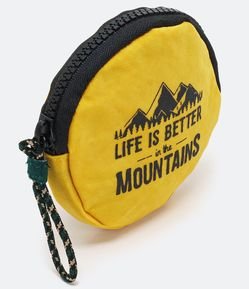 Nécessaire Porta Moeda com Estampa "Life is Better in the Mountains"