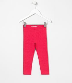 Calça Legging Infantil em Molecotton com Glitter - Tam 1 a 5 anos