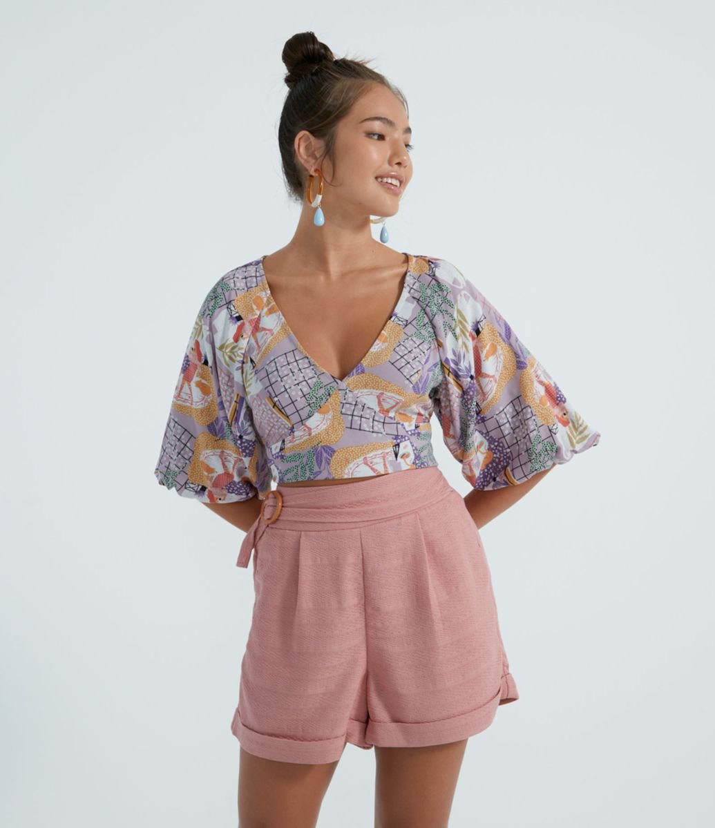modelo de blusa cropped