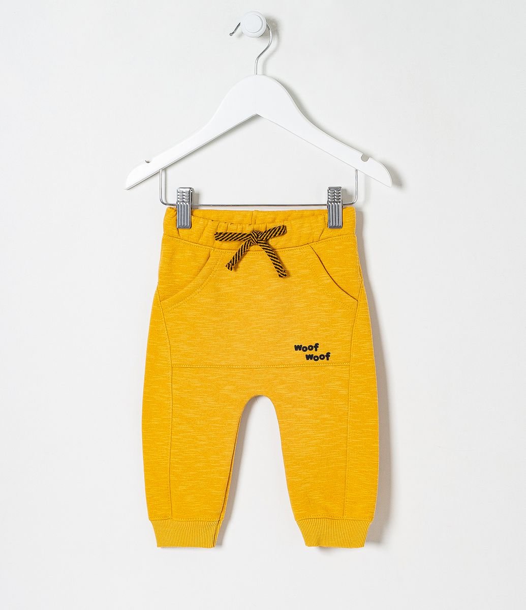 Calca Infantil em Moletom com Bolso Canguru e Estampa em Lettering - Tam 0 a 18 meses Menor preço em Calca Infantil em Moletom com Bolso Canguru e Estampa em Lettering - Tam 0 a 18 meses