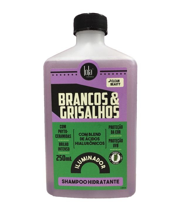 Shampoo Hidratante para Cabelo Brancos e Grisalhos  Lola Cosmetics 250ml 1