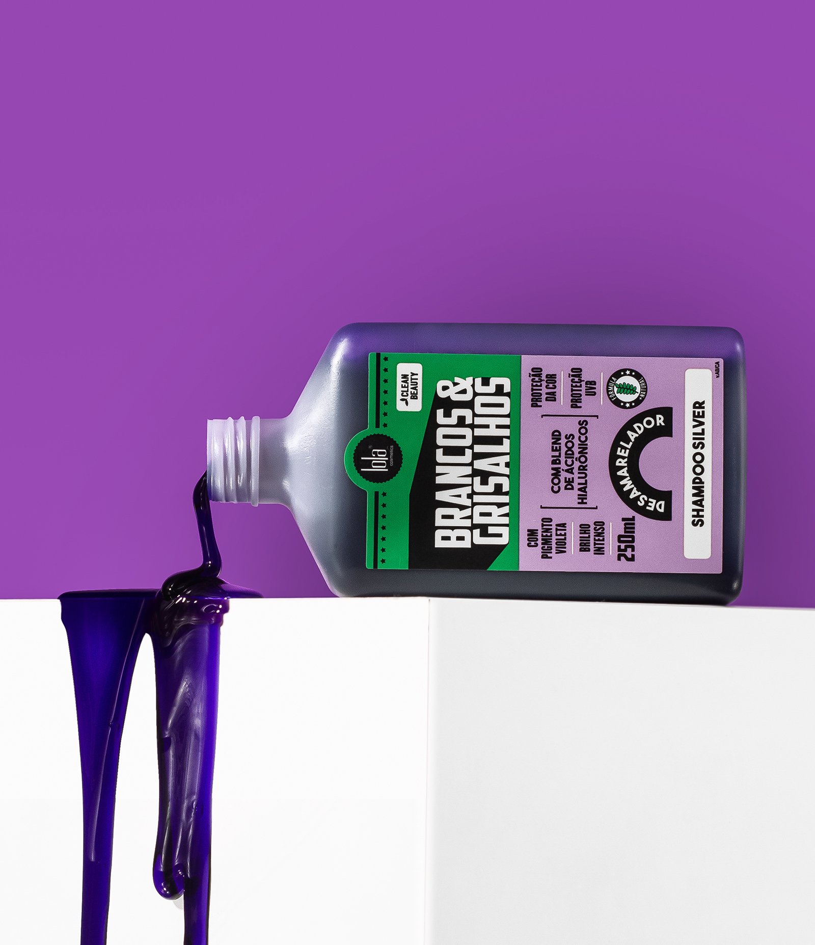 Shampoo Silver para Cabelo Brancos e Grisalhos Lola Cosmetics 250ml 1