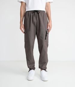 Calça Balloon em Sarja