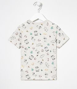 Camiseta Infantil Estampa Cachorrinho - Tam 1 a 5 anos