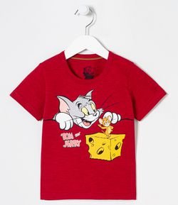 Camiseta Infantil Tom e Jerry - Tam 3 a 10 anos