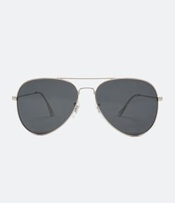 Óculos de Sol Masculino Aviador com Lente Fumê