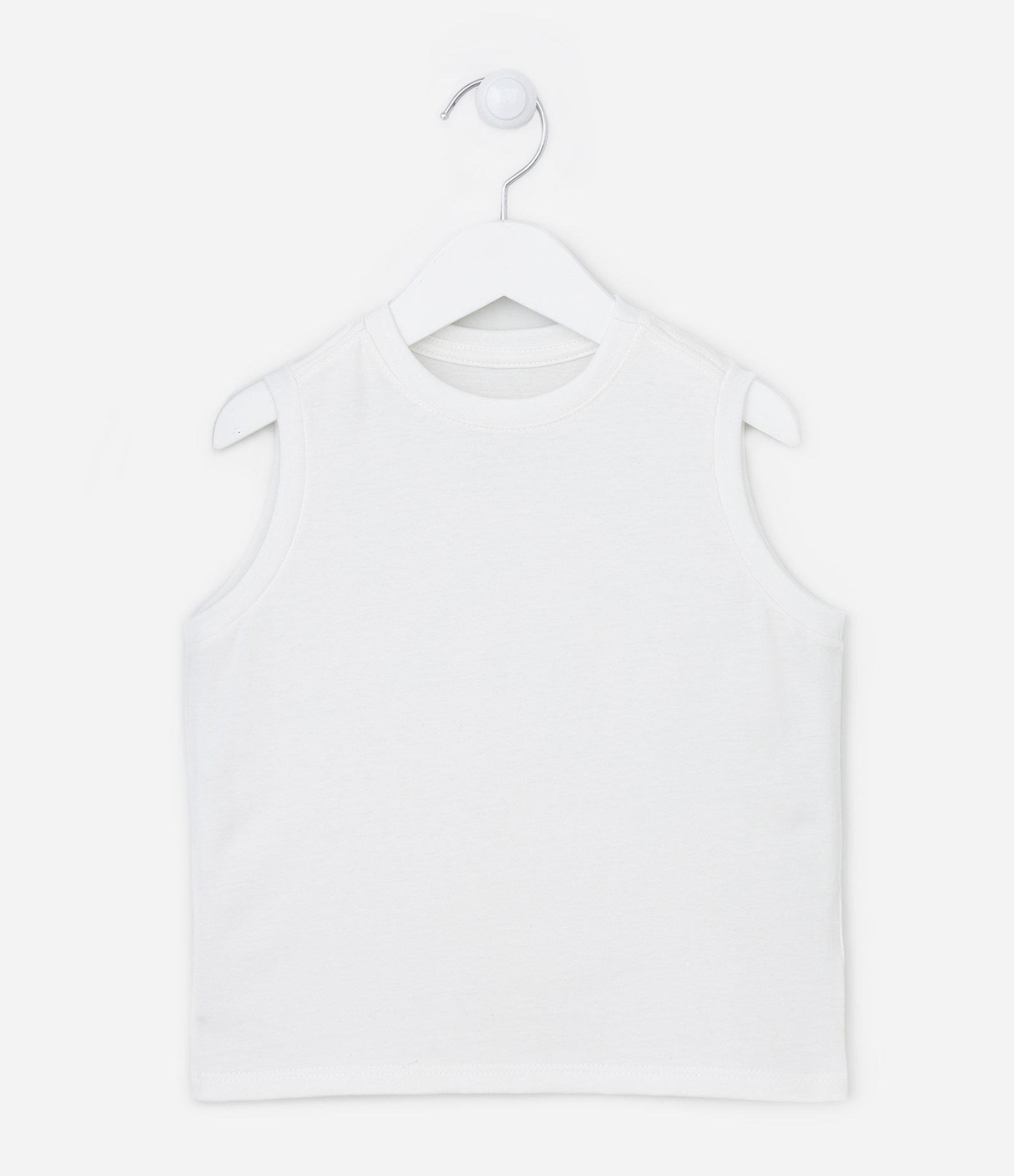 Regata Infantil Básica - Tam 1 a 4 anos Branco 3