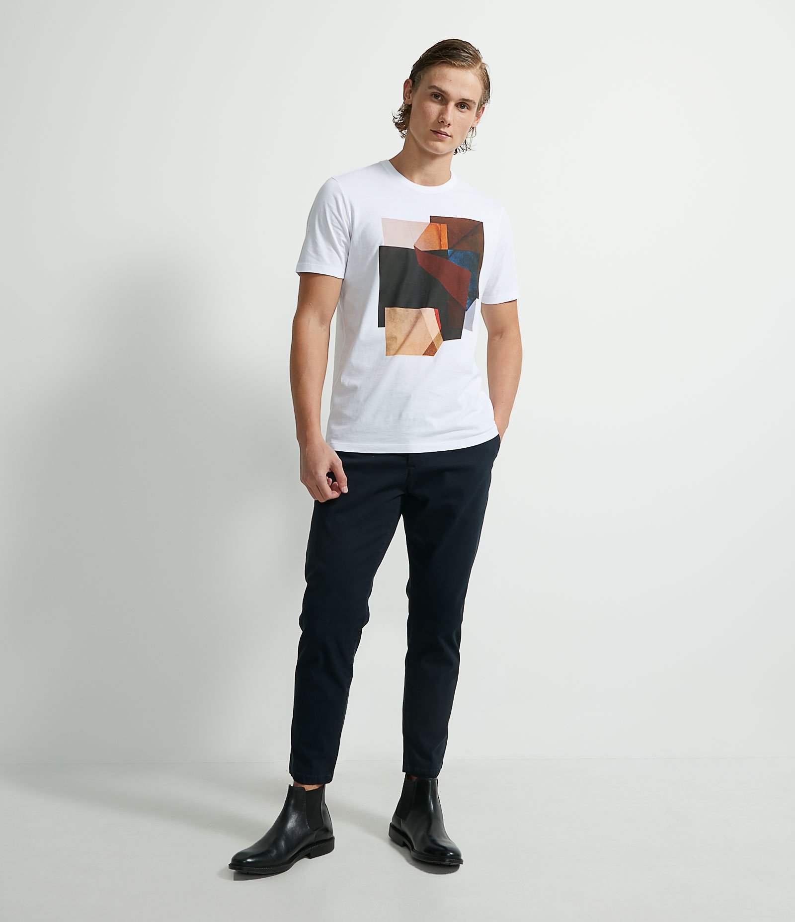 Calça Slim Sarjado Cropped Alfaiatada com Bolsos 3