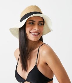 Chapéu Panamá com Gorgurão