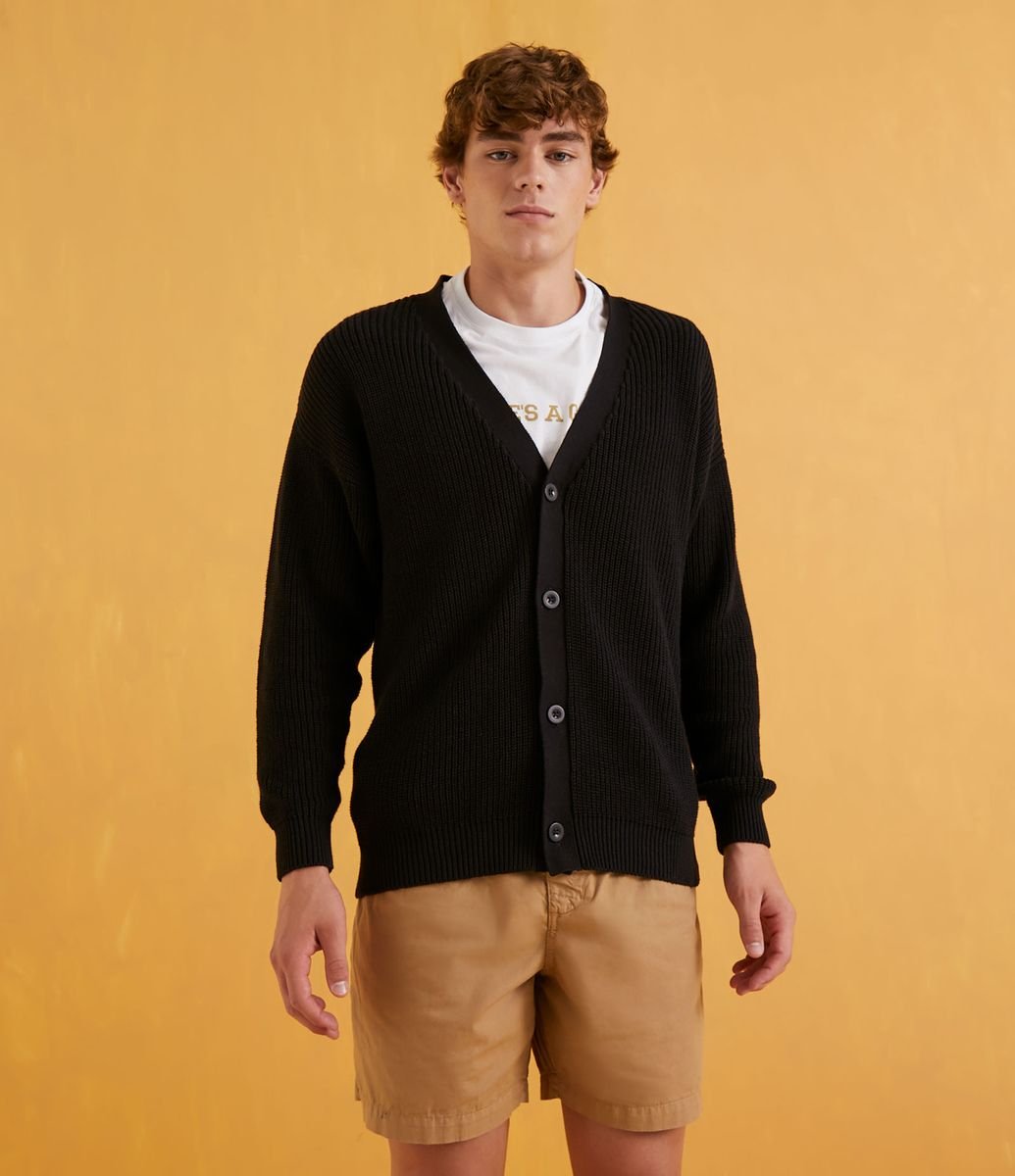 cardigan com bermuda