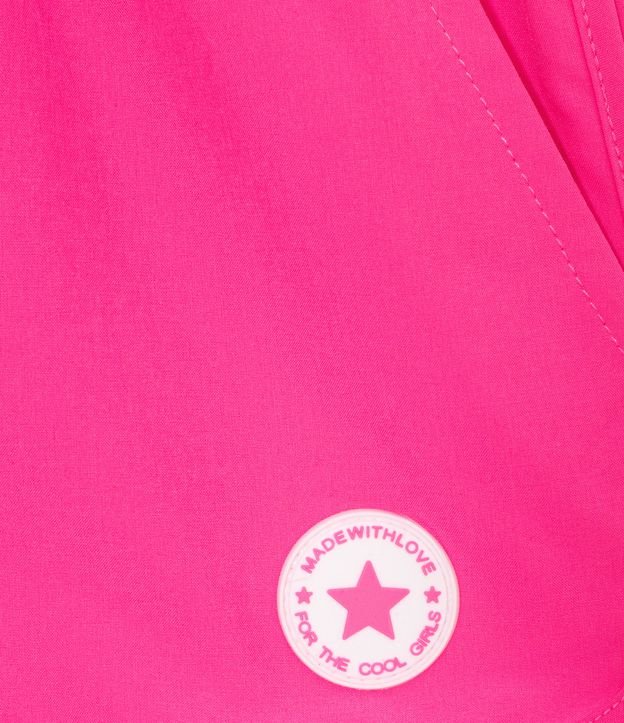 Short Infantil en Microfibra Neón - Talle 5 a 14 años Rosado 3