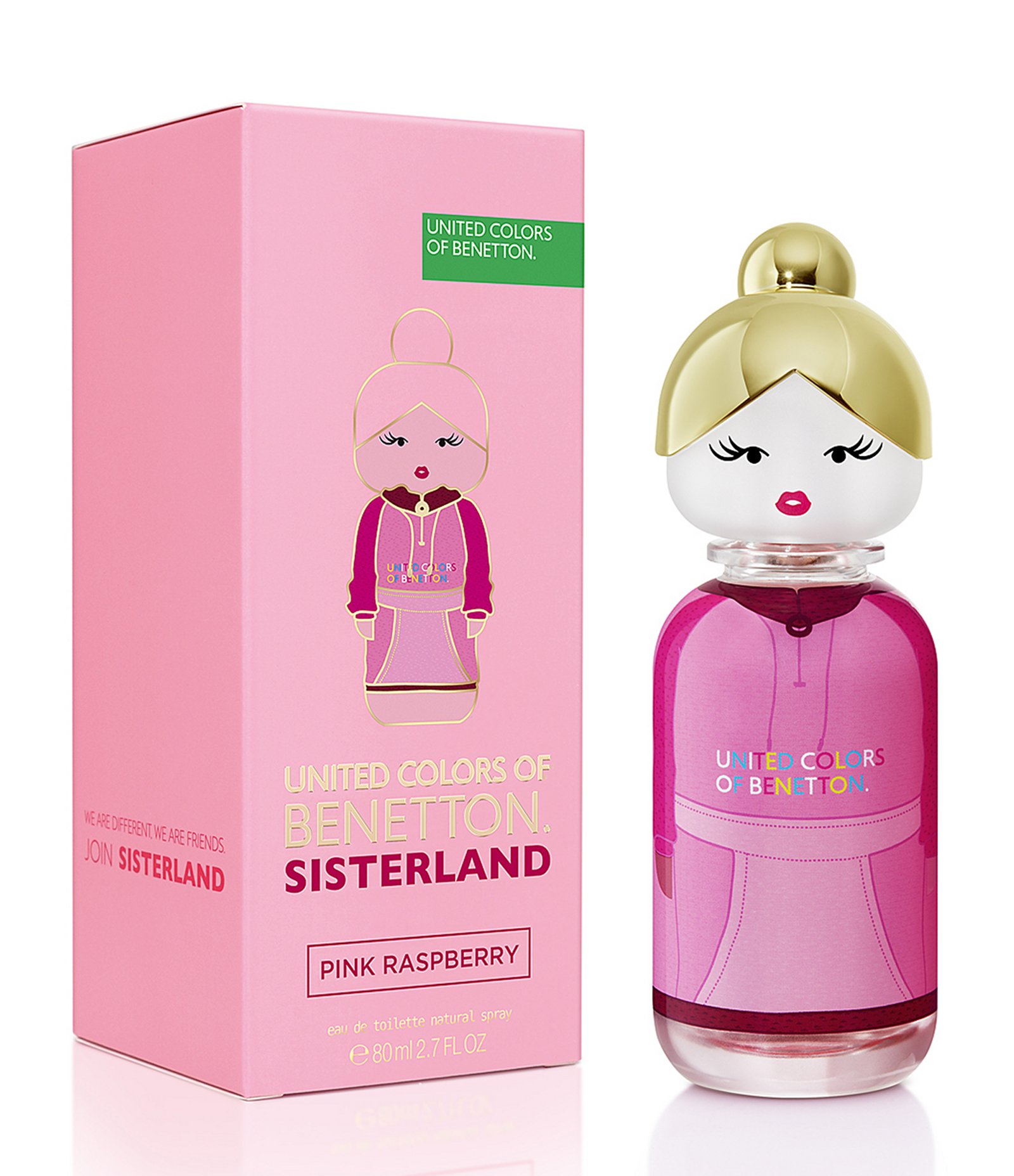Perfume Feminino Benetton Sisterland Pink Raspberry Eau de Toilette 80ml 1