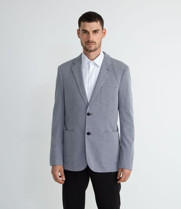 Blazer Casual com Textura