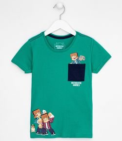 Camiseta Infantil Authentic Games - Tam 5 a 14 anos