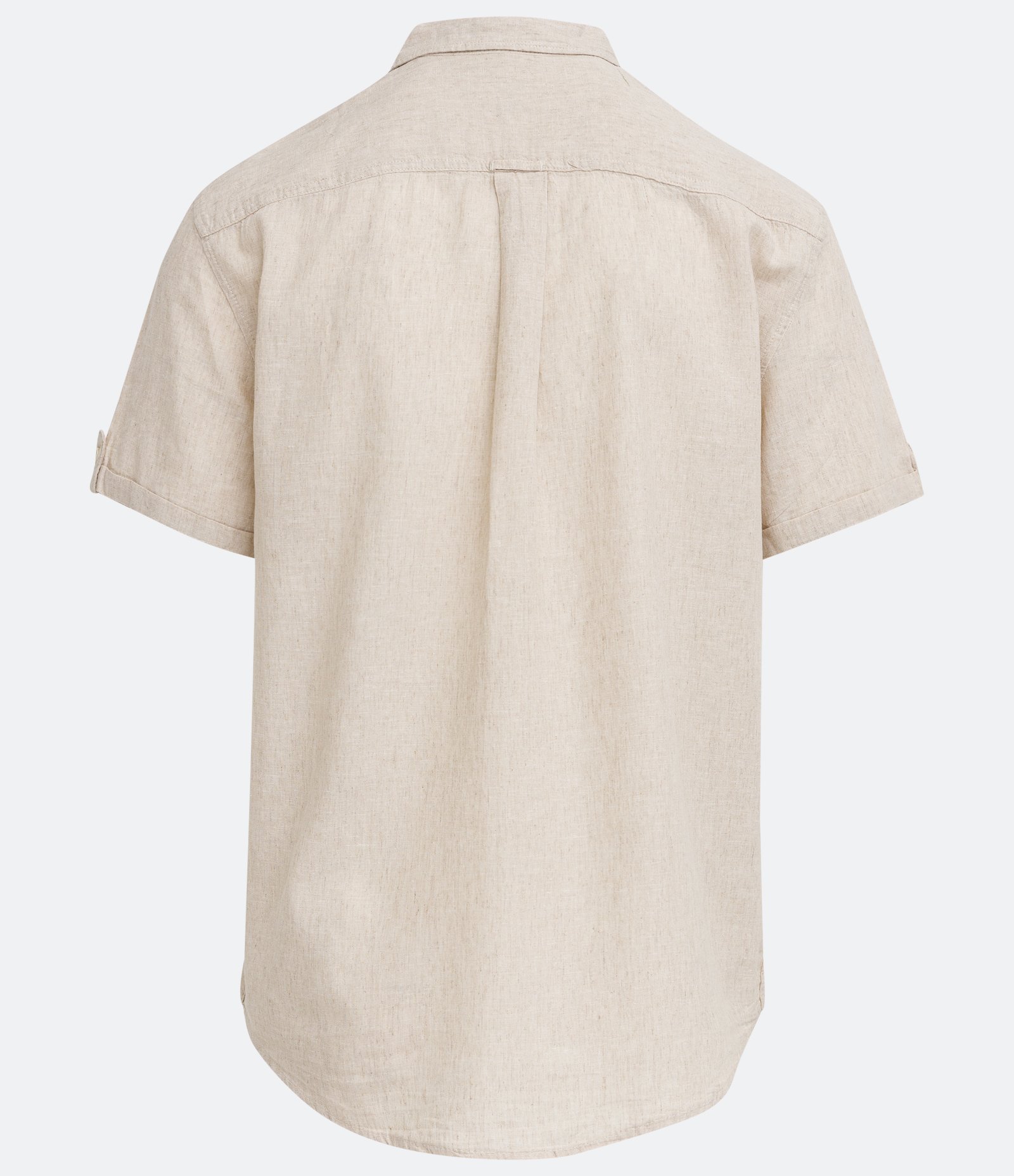 Camisa Comfort em Linho com Bolso e Dobra na Manga 6