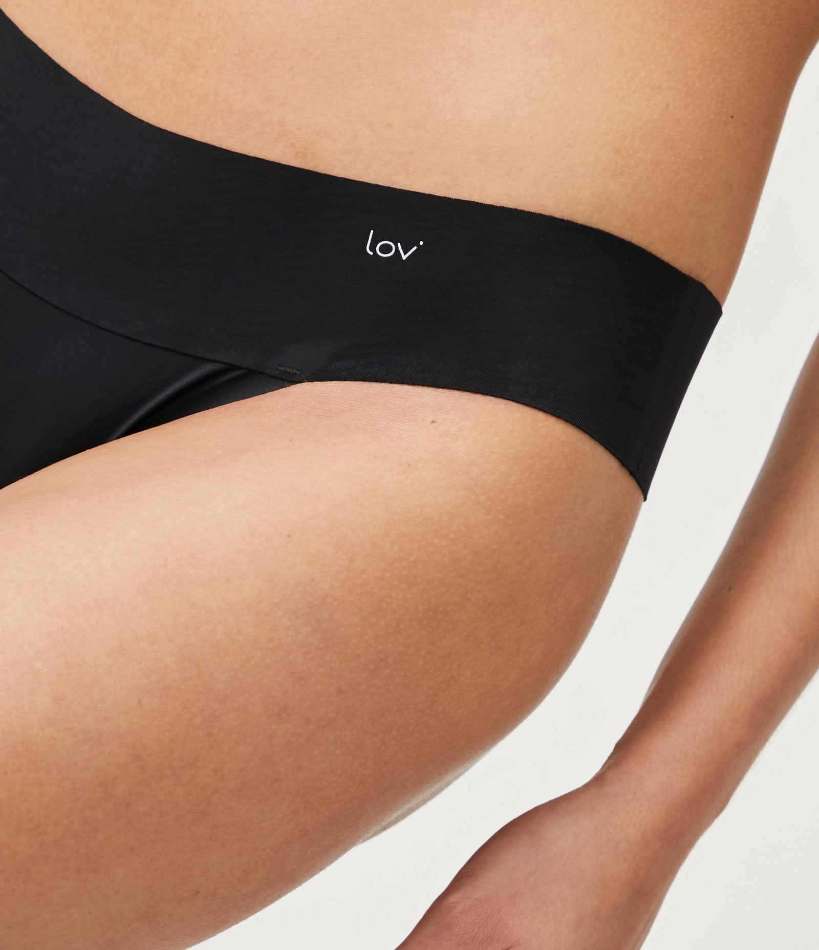 Kit com 2 Calcinhas Biquíni com Cós Largo Preto/Bege 6