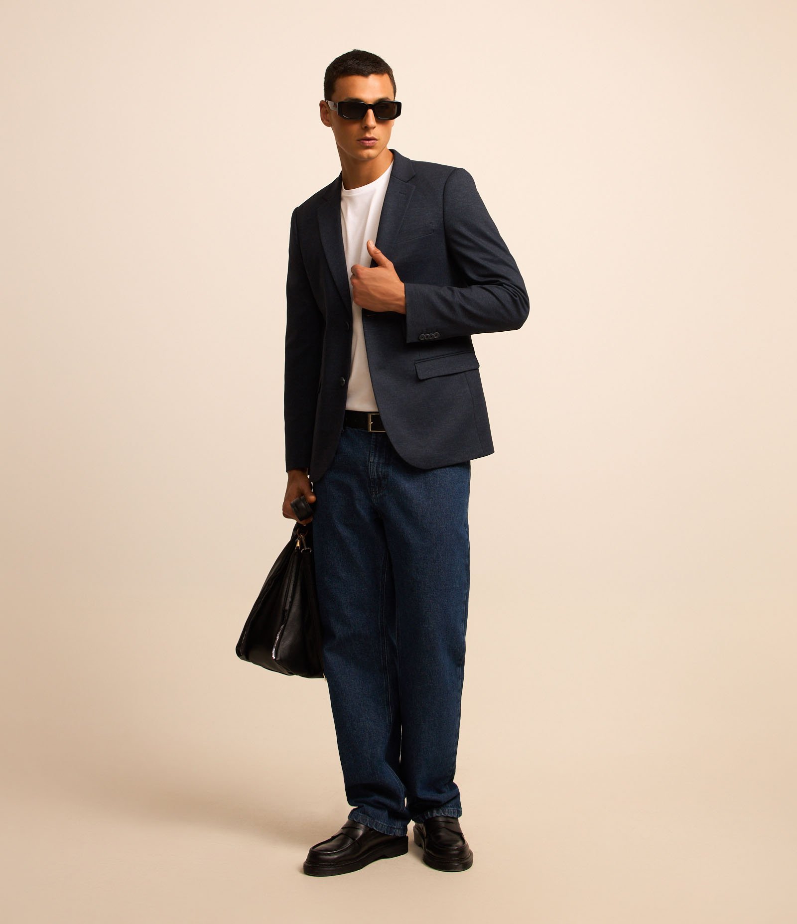 Paletó Super Slim Performance com Bolsos Azul Escuro 2