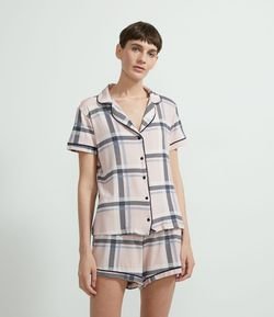 Pijama Americano Curto em Viscolycra Estampado