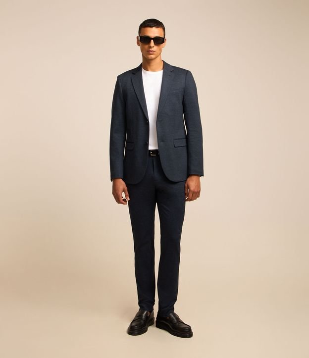 Calça Super Slim Social em Poliviscose com Bolsos