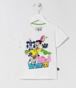 Camiseta Infantil em Algodão Jovens Titãs - Tam 1 a 5 anos