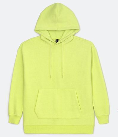 neon green moletom com capuz h&m