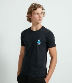 Camiseta com Estampa Smurf