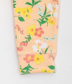 Calça Infantil Estampa Floral - Tam 0 a 18 meses