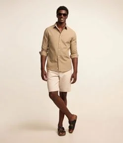Bermuda Slim em Sarja com Elastano