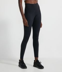 Calça Legging Esportiva em Poliamida Cintura Alta e Estampa Animal Print