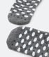 Imagem miniatura do produto Media Zapatilla Pilates con Antideslizante Estampa Lunares Gris 3
