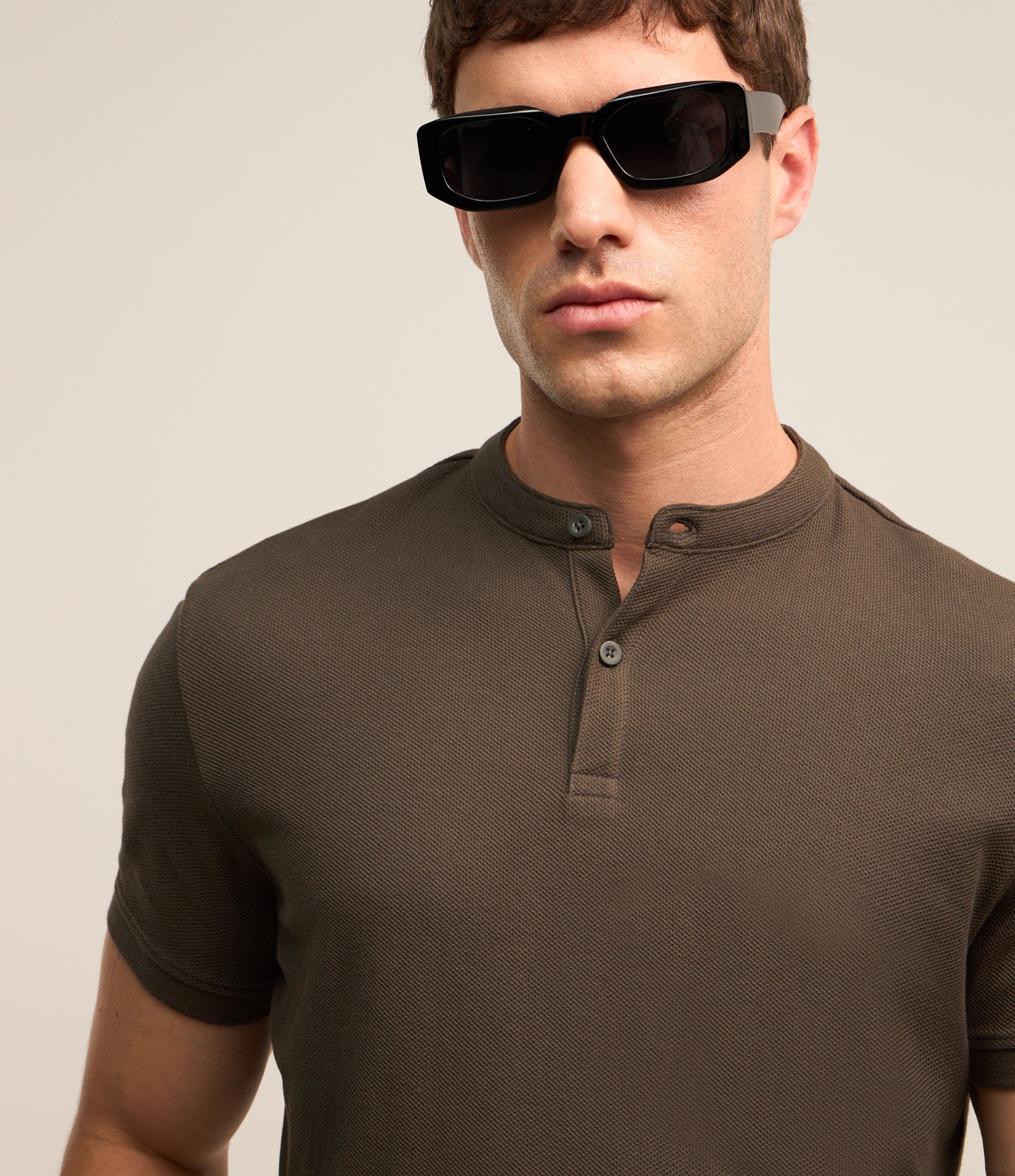 Camisa Polo Slim em Piquet Texturizado 3