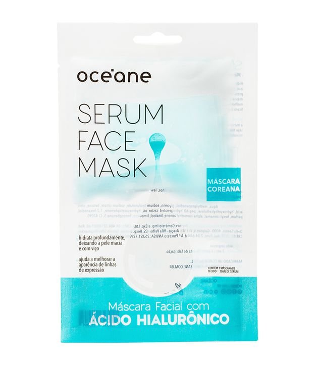 Máscara Facial de Ácido Hialurônico Oceane - 20ml