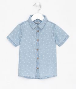 Camisa Infantil Estampado de Mini Hojas - Talle 1 a 5 años