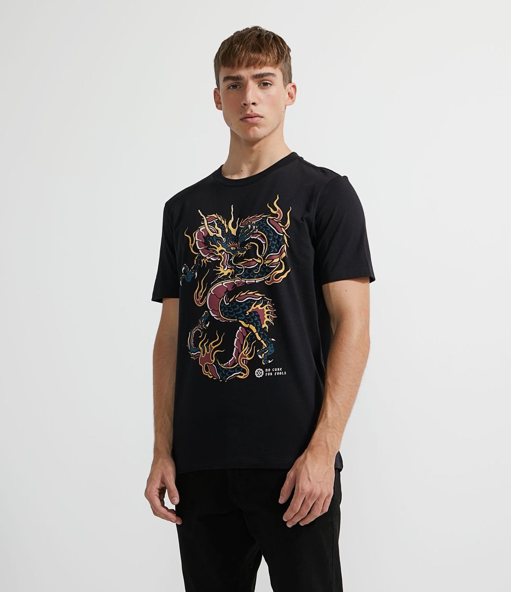 <em>T-shirt</em> dragão, da Renner
