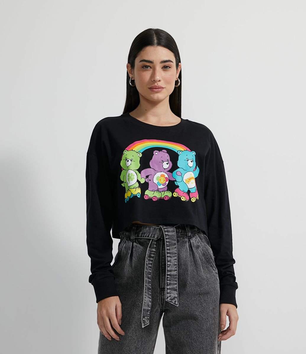 blusa manga longa algodão