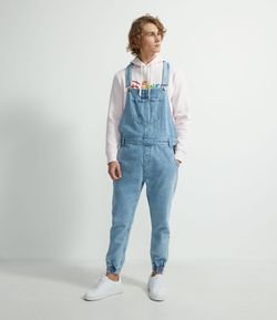 Jardineira Jogger Jeans Vintage