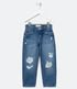 Imagem miniatura do produto Pantalón Infantil Jean con Rasgaduras y Desgastes - Talle 5 a 14 años Azul 1